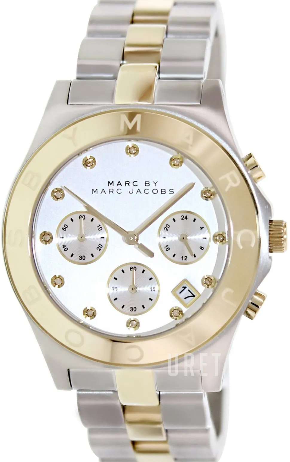 Rock Chrono Silverfärgad/Gulguldtonat stål Ø40 mm