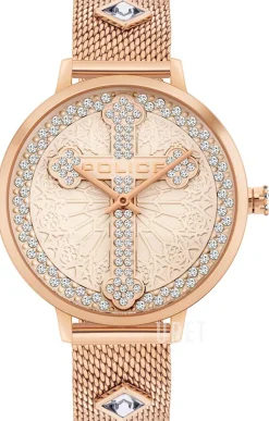 Roséguldstonad/Roséguldstonat stål Ø36 mm