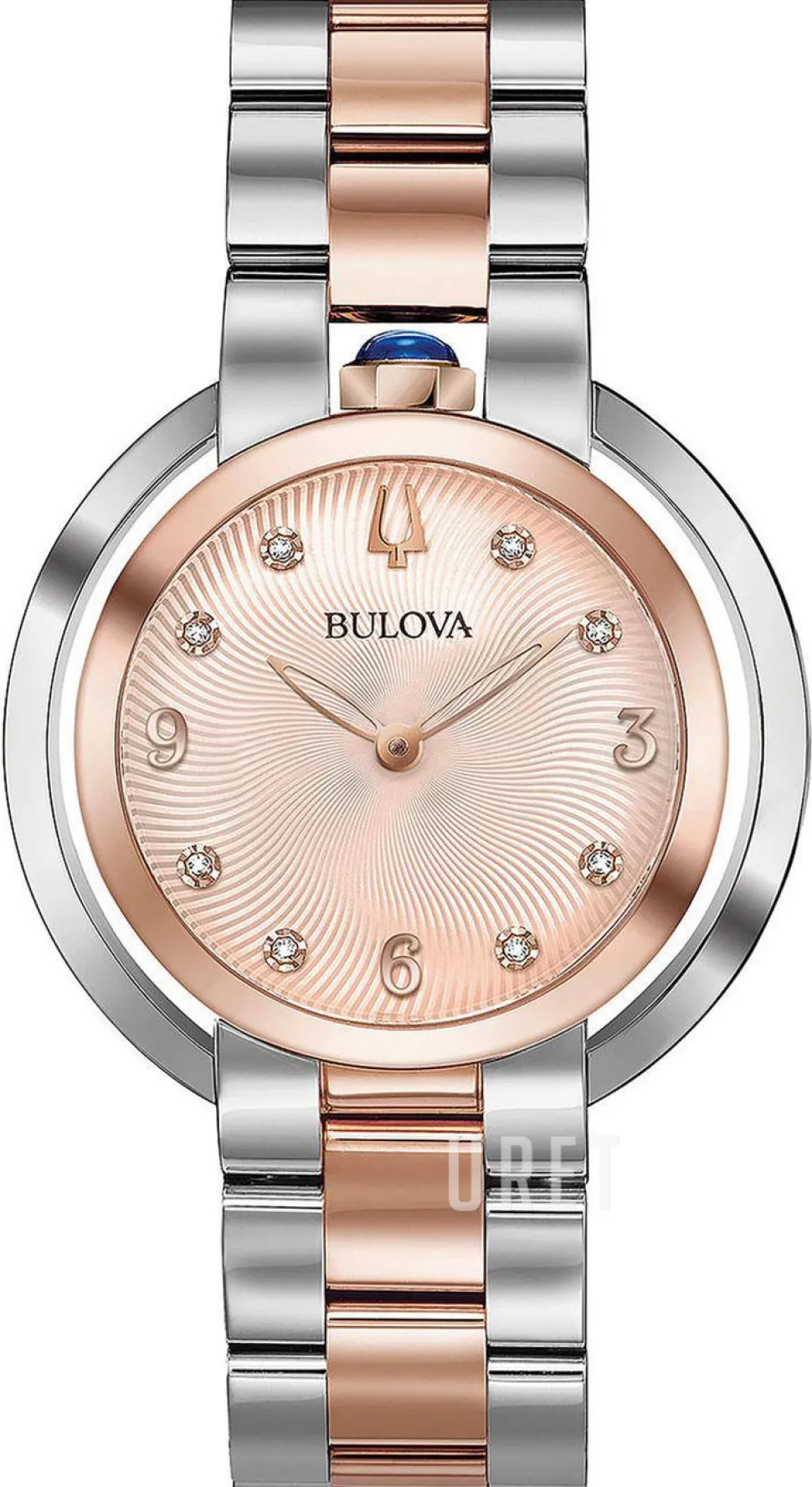 Roséguldstonad/Roséguldstonat stål Ø35 mm