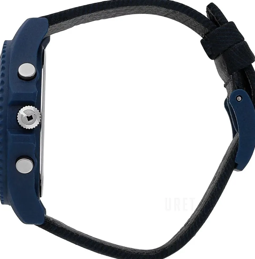 Save the Ocean Blå/Läder Ø44 mm