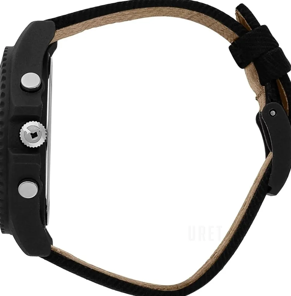 Save the Ocean Svart/Läder Ø44 mm