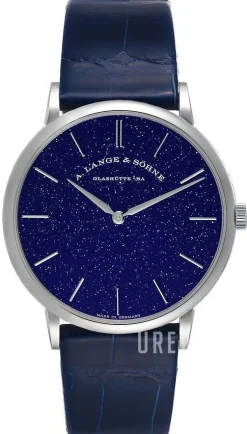 Saxonia Blå/Läder Ø37 mm