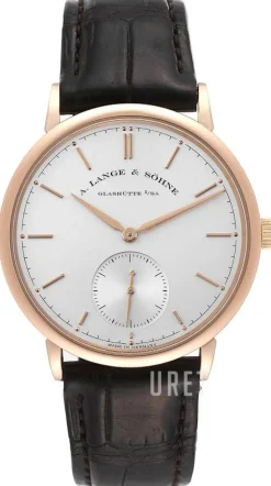 Saxonia Silverfärgad/Läder Ø38.5 mm