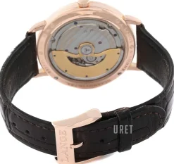 Saxonia Silverfärgad/Läder Ø38.5 mm