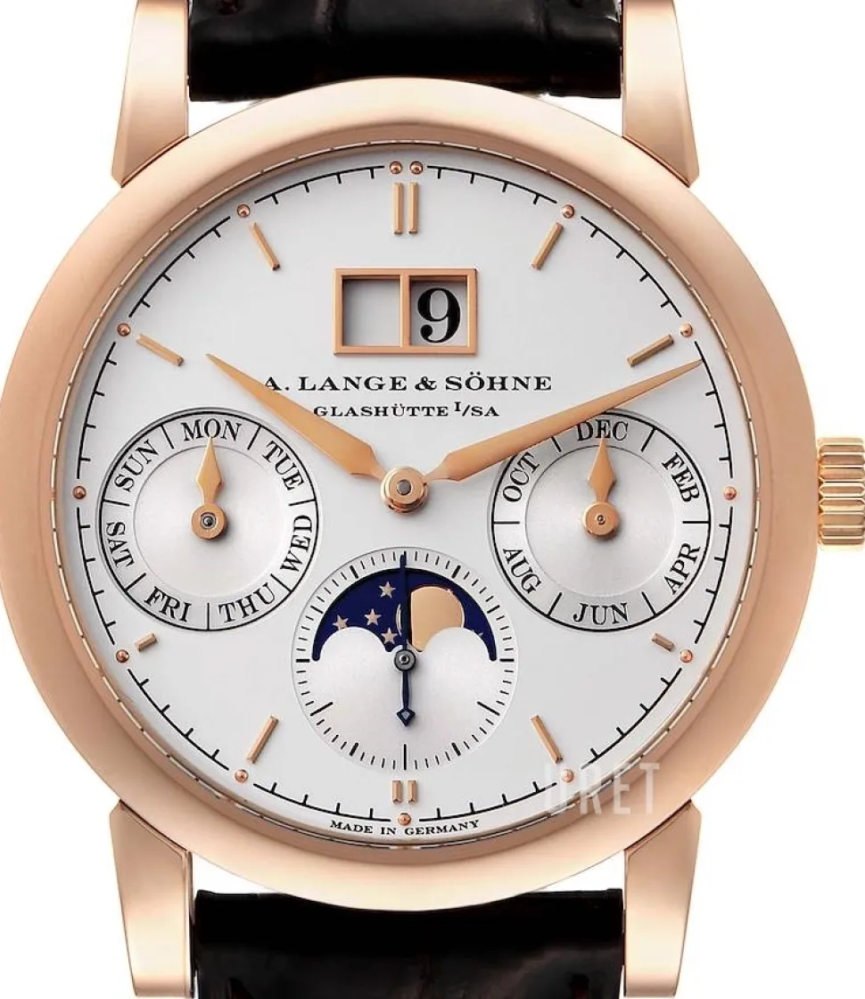 Saxonia Silverfärgad/Läder Ø39 mm