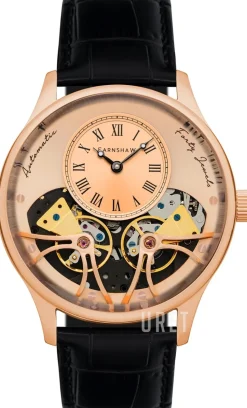 Scientists Faraday Roséguldstonad/Läder Ø44 mm