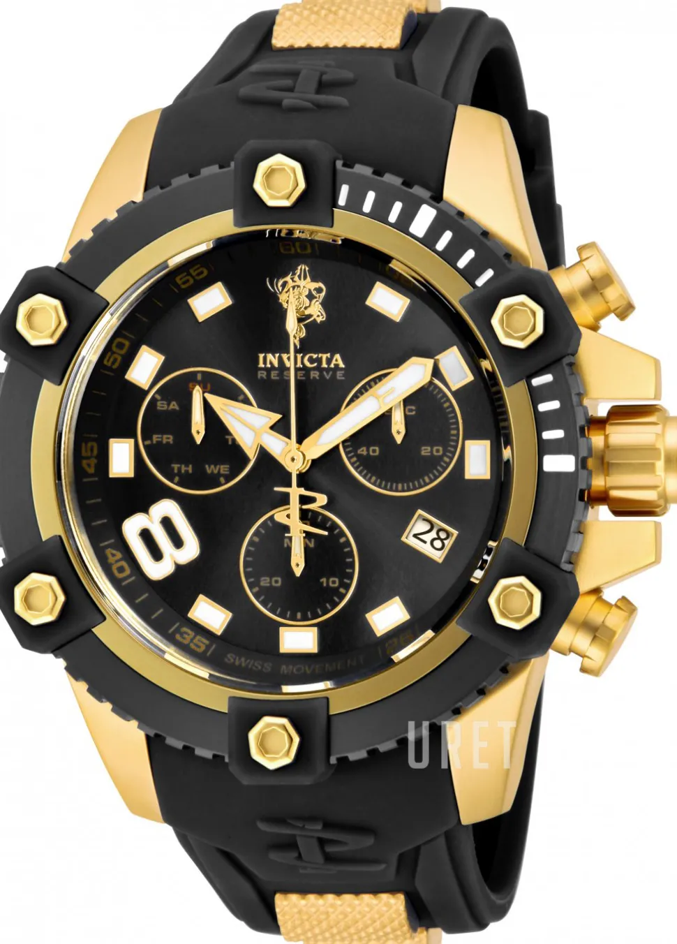 Sea Base Svart/Gulguldtonat stål Ø48 mm