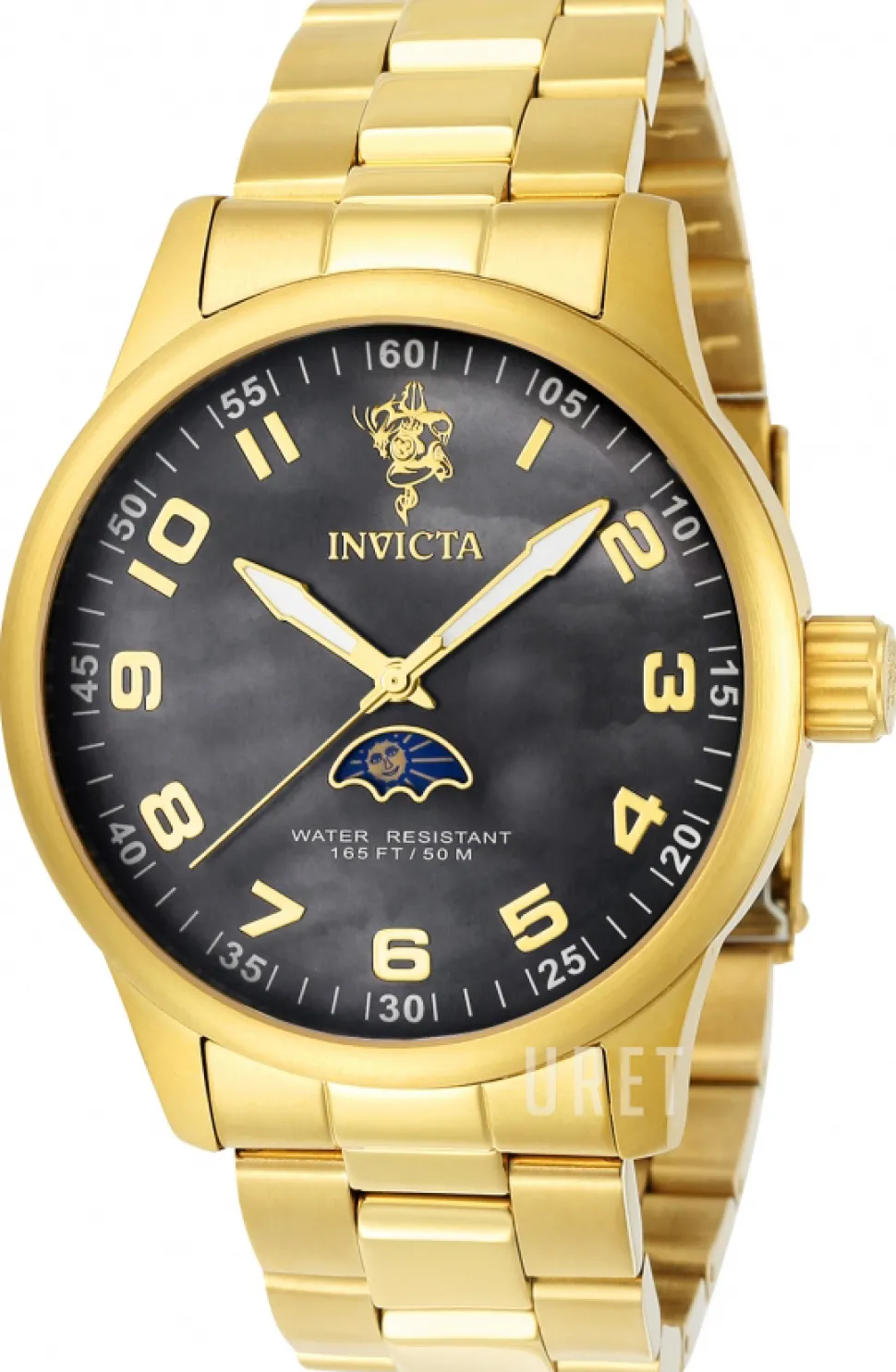 Sea Svart/Gulguldtonat stål Ø44 mm