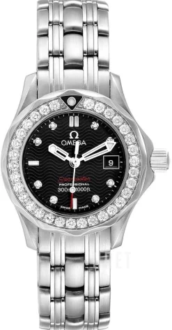 Seamaster 300 M Quartz Svart/Stål Ø28 mm