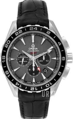 Seamaster Aqua Terra Chronograph Grå/Läder Ø44 mm