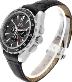 Seamaster Aqua Terra Chronograph Grå/Läder Ø44 mm