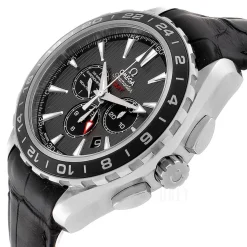 Seamaster Aqua Terra Chronograph Grå/Läder Ø44 mm