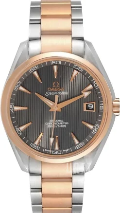 Seamaster Aqua Terra Chronometer Grå/18 karat roséguld Ø41.5 mm