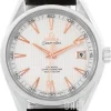 Seamaster Aqua Terra Chronometer Silverfärgad/Läder Ø41.5 mm