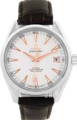 Seamaster Aqua Terra Chronometer Silverfärgad/Läder Ø41.5 mm