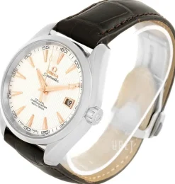 Seamaster Aqua Terra Chronometer Silverfärgad/Läder Ø41.5 mm