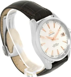 Seamaster Aqua Terra Chronometer Silverfärgad/Läder Ø41.5 mm