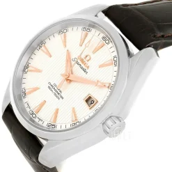 Seamaster Aqua Terra Chronometer Silverfärgad/Läder Ø41.5 mm