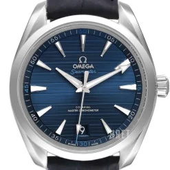 Seamaster Aqua Terra 150M Blå/Läder Ø41 mm