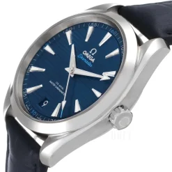 Seamaster Aqua Terra 150M Blå/Läder Ø41 mm