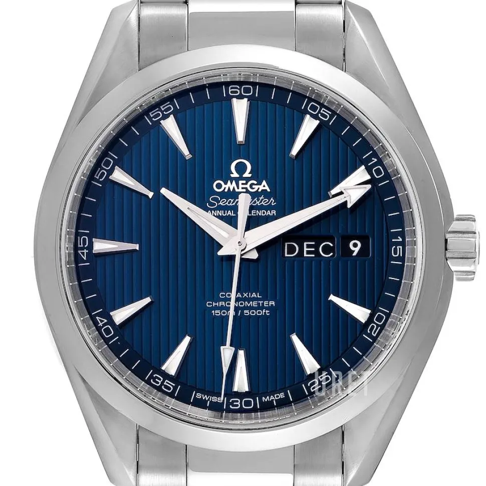 Seamaster Aqua Terra 150m Co-Axial Annual Calendar 43mm Blå/Stål Ø43 mm