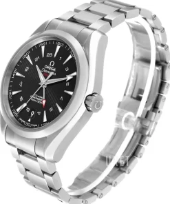 Seamaster Aqua Terra 150m Co-Axial GMT 43mm Svart/Stål Ø43 mm