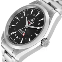 Seamaster Aqua Terra 150m Co-Axial GMT 43mm Svart/Stål Ø43 mm