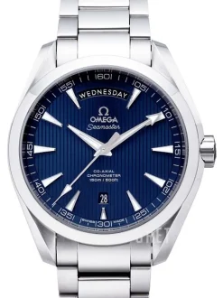 Seamaster Aqua Terra 150m Co-Axial Day-Date 41.5mm Blå/Stål Ø41.5 mm