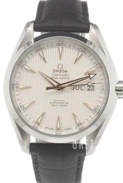 Seamaster Aqua Terra 150m Co-Axial Annual Calendar 43mm Silverfärgad/Läder Ø43 mm