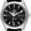 Seamaster Aqua Terra 150m Co-Axial Annual Calendar 38.5mm Svart/Läder Ø38.5 mm