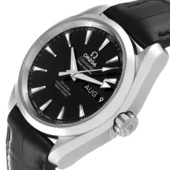 Seamaster Aqua Terra 150m Co-Axial Annual Calendar 38.5mm Svart/Läder Ø38.5 mm