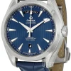 Seamaster Aqua Terra 150m Co-Axial Day-Date 41.5mm Blå/Läder Ø41.5 mm