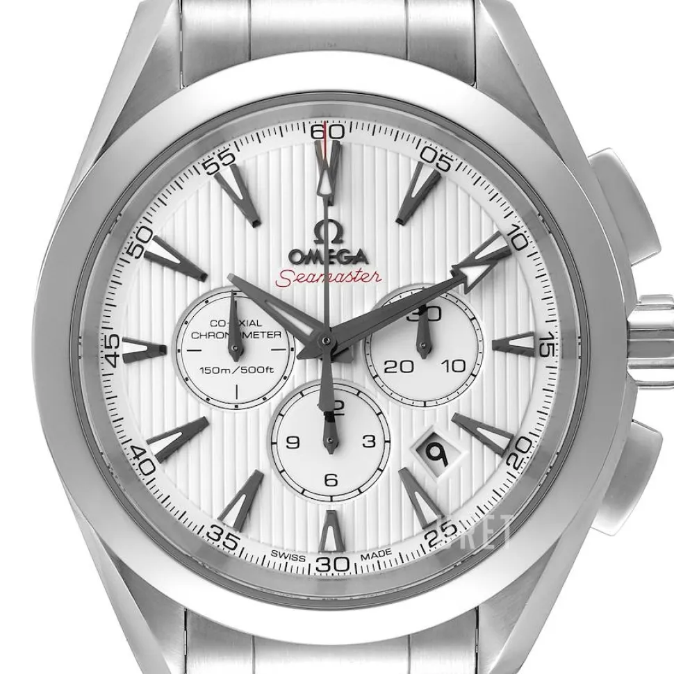 Seamaster Aqua Terra 150m Co-Axial Chronograph 44mm Vit/Stål Ø44 mm