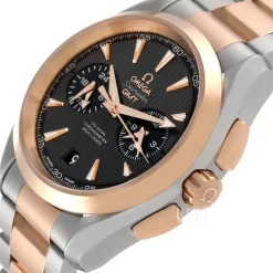 Seamaster Aqua Terra 150m Co-Axial Chronograph GMT 43mm Grå/Stål Ø43 mm