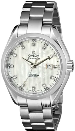 Seamaster Aqua Terra 150m Co-Axial 34mm Vit/Stål Ø34 mm