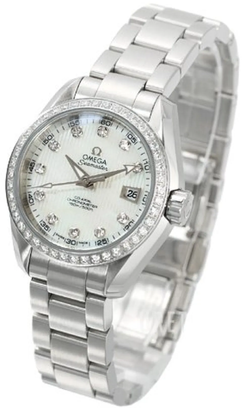 Seamaster Aqua Terra 150m Co-Axial 30mm Vit/Stål Ø30 mm