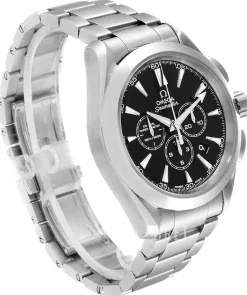 Seamaster Aqua Terra 150m Co-Axial Chronograph 44mm Svart/Stål Ø44 mm