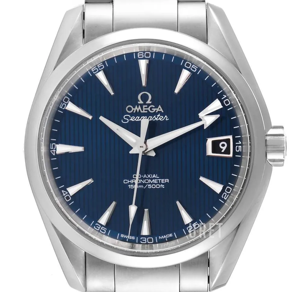 Seamaster Aqua Terra 150m Co-Axial 38.5mm Blå/Stål Ø38.5 mm