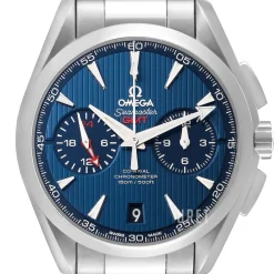 Seamaster Aqua Terra 150m Co-Axial Chronograph GMT 43mm Blå/Stål Ø43 mm