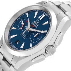 Seamaster Aqua Terra 150m Co-Axial Chronograph GMT 43mm Blå/Stål Ø43 mm
