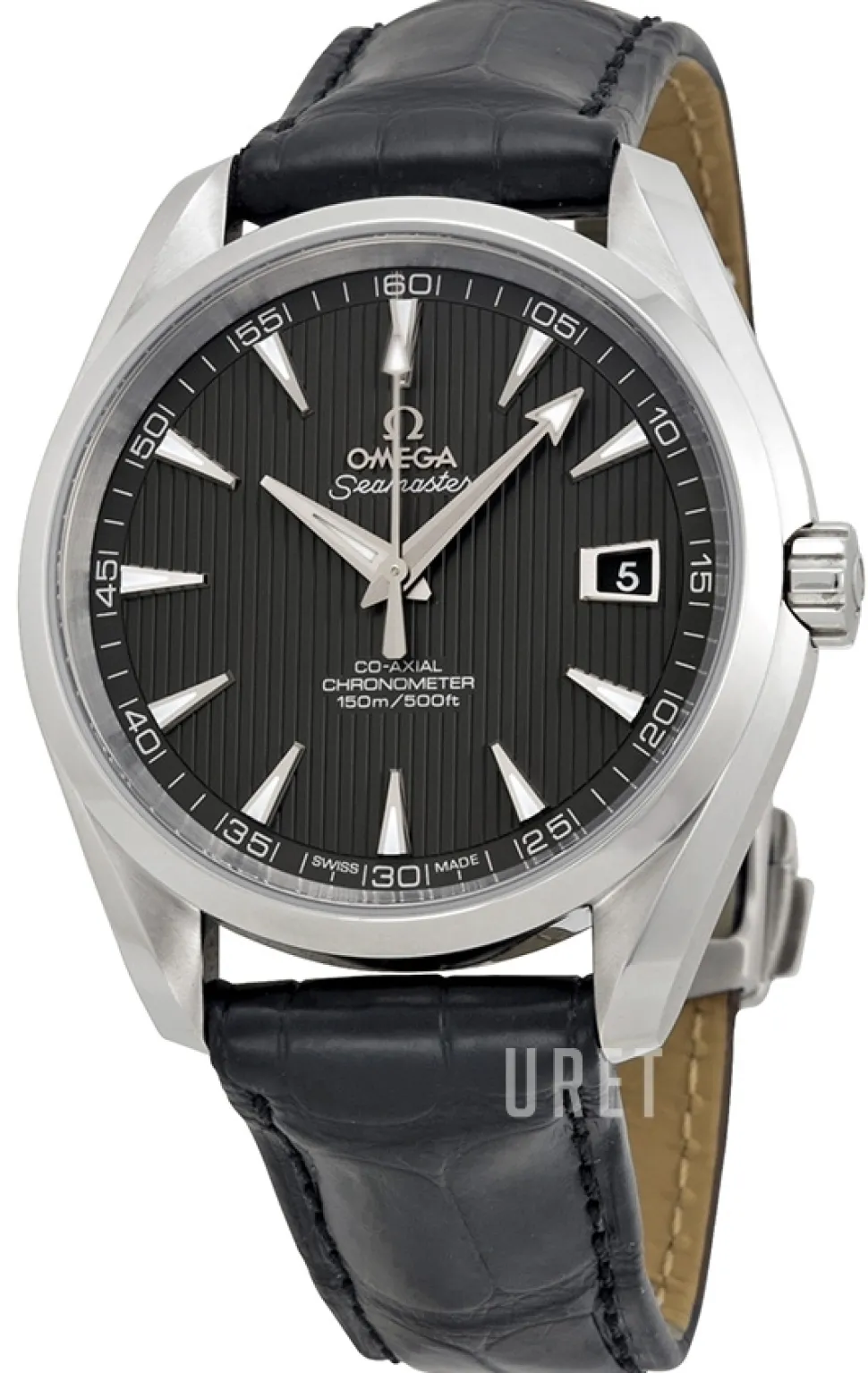 Seamaster Aqua Terra 150m Co-Axial 41.5mm Grå/Läder Ø41.5 mm