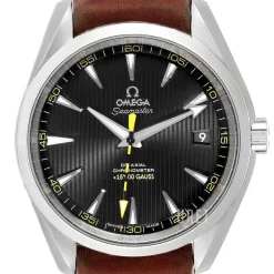 Seamaster Aqua Terra 150m Co-Axial 41.5mm Svart/Läder Ø41.5 mm