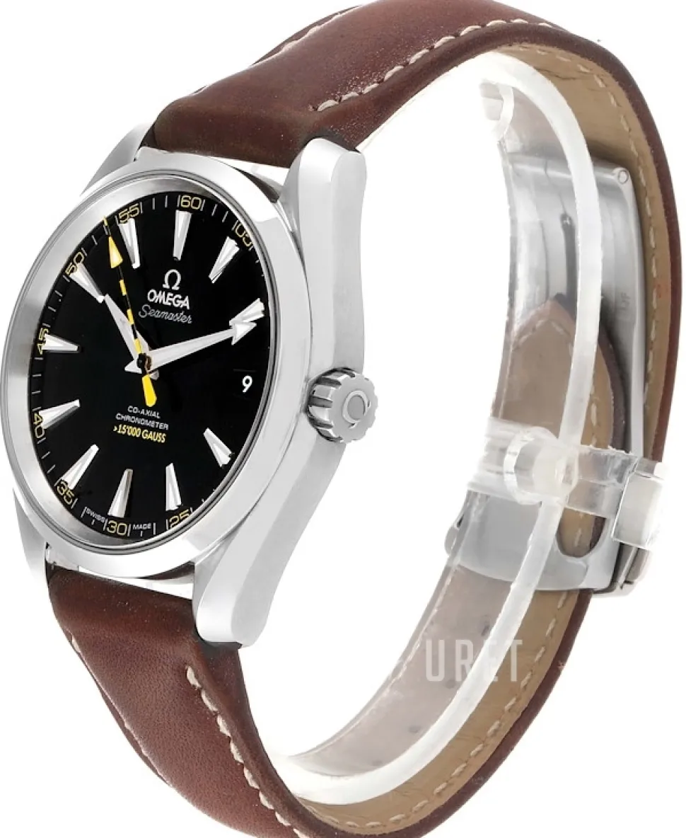 Seamaster Aqua Terra 150m Co-Axial 41.5mm Svart/Läder Ø41.5 mm