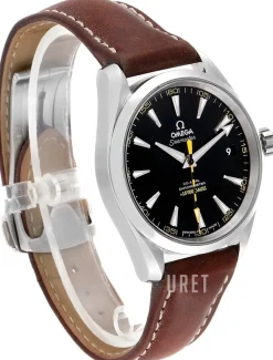 Seamaster Aqua Terra 150m Co-Axial 41.5mm Svart/Läder Ø41.5 mm