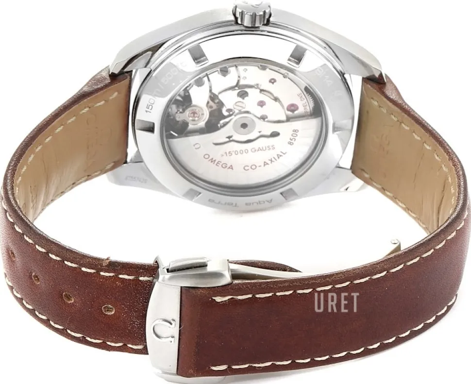 Seamaster Aqua Terra 150m Co-Axial 41.5mm Svart/Läder Ø41.5 mm