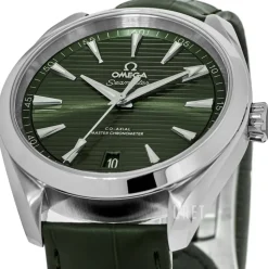 Seamaster Aqua Terra 150M Grön/Läder Ø41 mm