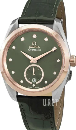 Seamaster Aqua Terra 150M Grön/Läder Ø38 mm