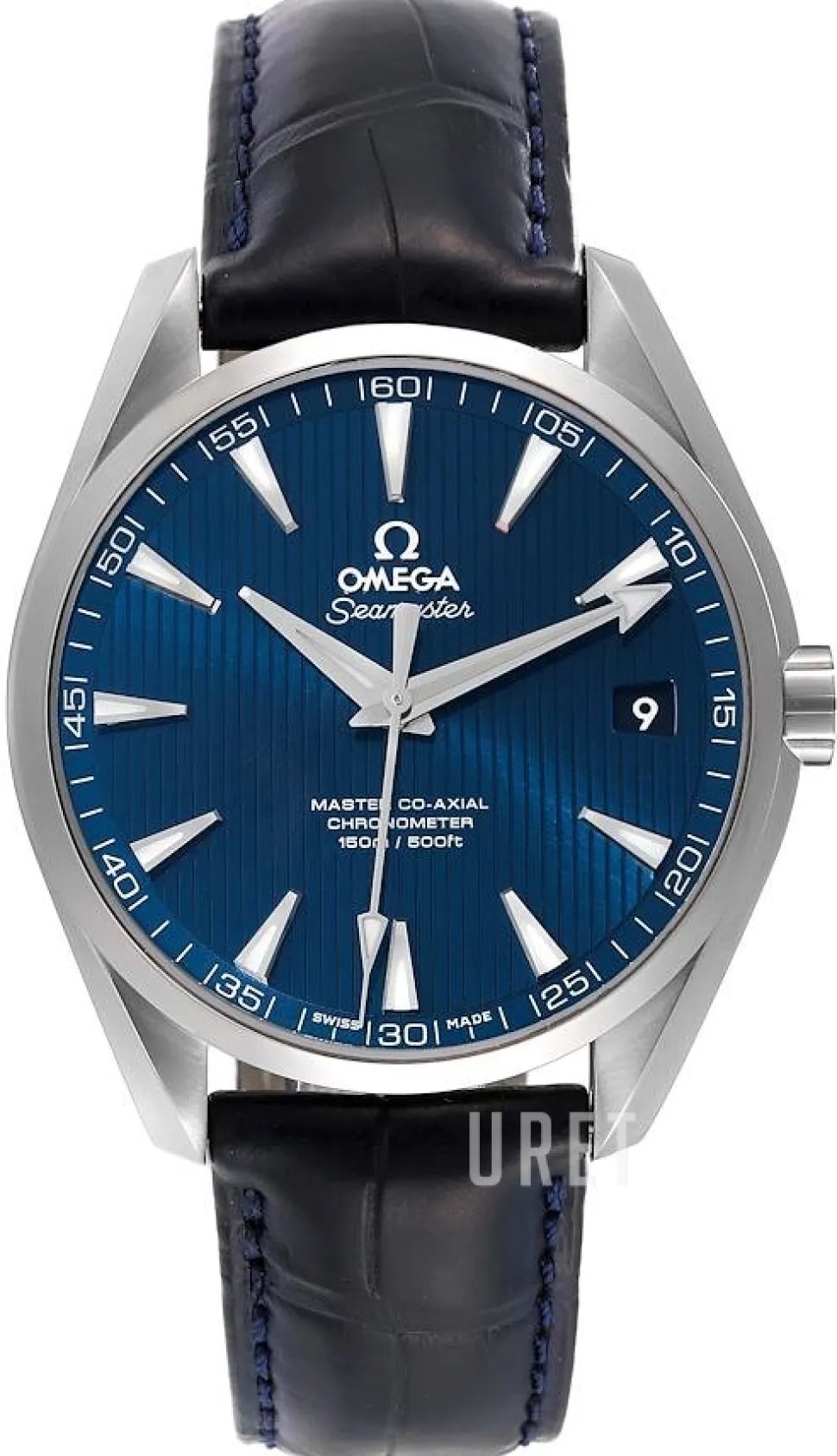 Seamaster Aqua Terra 150m Master Co-Axial 41.5mm Blå/Läder Ø41.5 mm