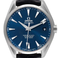 Seamaster Aqua Terra 150m Master Co-Axial 41.5mm Blå/Läder Ø41.5 mm