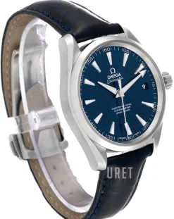 Seamaster Aqua Terra 150m Master Co-Axial 41.5mm Blå/Läder Ø41.5 mm